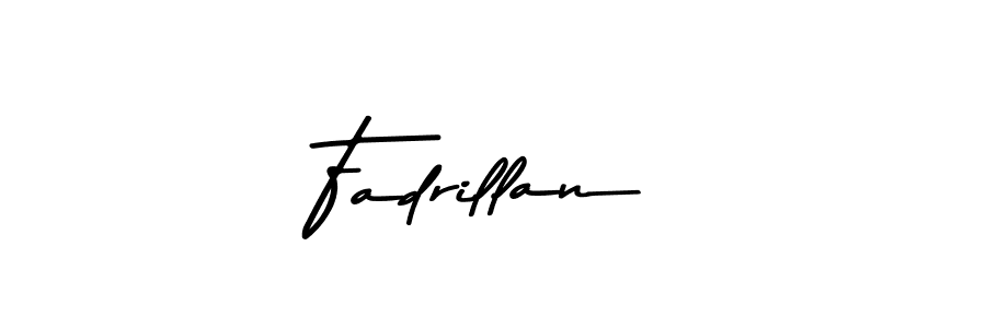 Use a signature maker to create a handwritten signature online. With this signature software, you can design (Asem Kandis PERSONAL USE) your own signature for name Fadrillan. Fadrillan signature style 9 images and pictures png