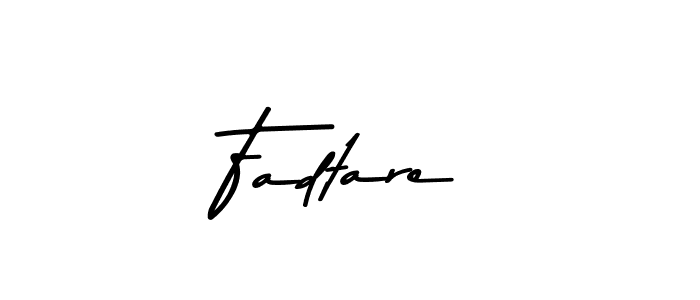 How to make Fadtare name signature. Use Asem Kandis PERSONAL USE style for creating short signs online. This is the latest handwritten sign. Fadtare signature style 9 images and pictures png