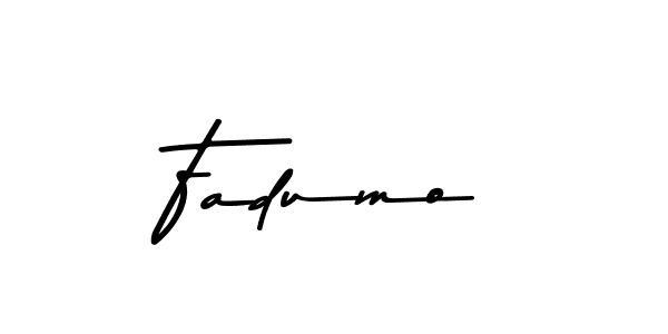 Design your own signature with our free online signature maker. With this signature software, you can create a handwritten (Asem Kandis PERSONAL USE) signature for name Fadumo. Fadumo signature style 9 images and pictures png