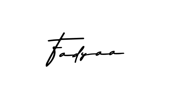 How to make Fadyaa name signature. Use Asem Kandis PERSONAL USE style for creating short signs online. This is the latest handwritten sign. Fadyaa signature style 9 images and pictures png