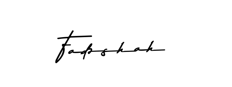 Make a beautiful signature design for name Fadzshah. Use this online signature maker to create a handwritten signature for free. Fadzshah signature style 9 images and pictures png
