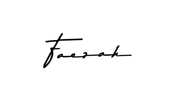 How to make Faezah name signature. Use Asem Kandis PERSONAL USE style for creating short signs online. This is the latest handwritten sign. Faezah signature style 9 images and pictures png