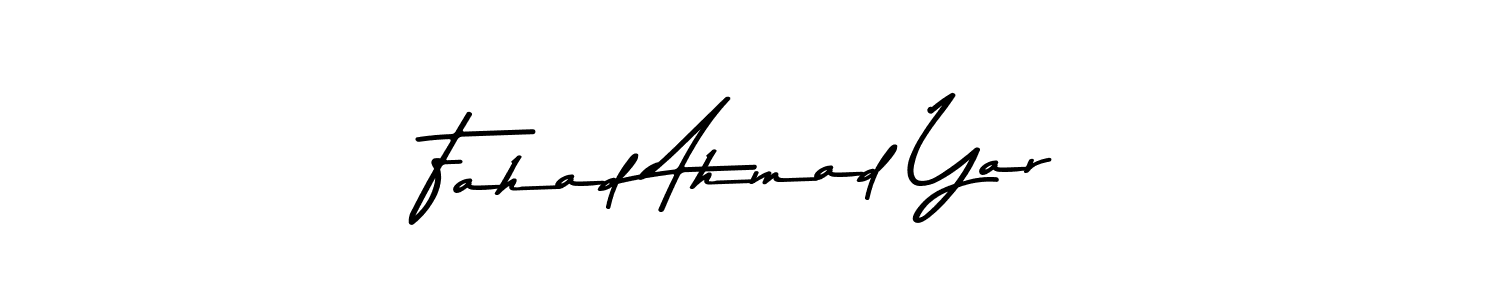 The best way (Asem Kandis PERSONAL USE) to make a short signature is to pick only two or three words in your name. The name Fahad Ahmad Yar include a total of six letters. For converting this name. Fahad Ahmad Yar signature style 9 images and pictures png