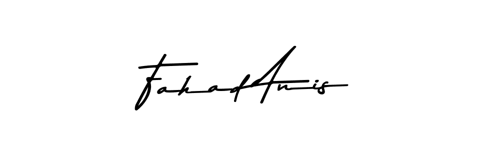 Make a beautiful signature design for name Fahad Anis. With this signature (Asem Kandis PERSONAL USE) style, you can create a handwritten signature for free. Fahad Anis signature style 9 images and pictures png