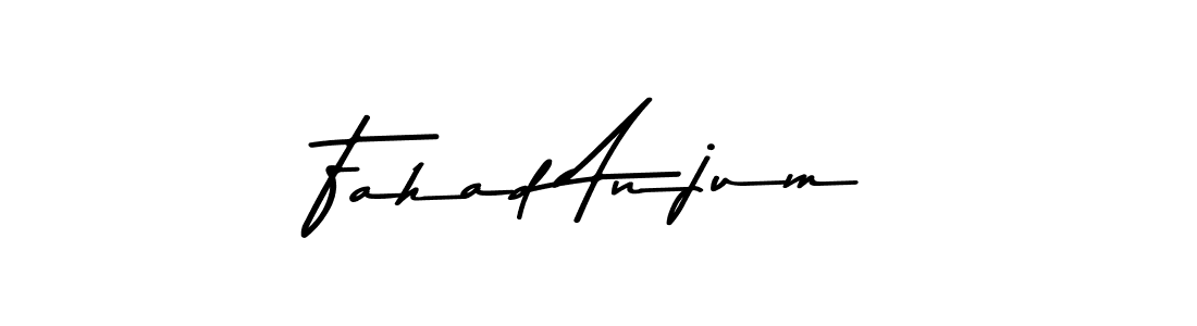 Use a signature maker to create a handwritten signature online. With this signature software, you can design (Asem Kandis PERSONAL USE) your own signature for name Fahad Anjum. Fahad Anjum signature style 9 images and pictures png