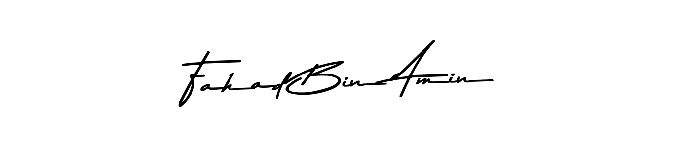 Design your own signature with our free online signature maker. With this signature software, you can create a handwritten (Asem Kandis PERSONAL USE) signature for name Fahad Bin Amin. Fahad Bin Amin signature style 9 images and pictures png