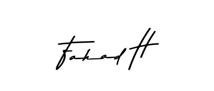 This is the best signature style for the Fahad H name. Also you like these signature font (Asem Kandis PERSONAL USE). Mix name signature. Fahad H signature style 9 images and pictures png