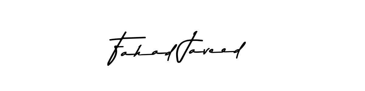 Make a beautiful signature design for name Fahad Javeed. With this signature (Asem Kandis PERSONAL USE) style, you can create a handwritten signature for free. Fahad Javeed signature style 9 images and pictures png