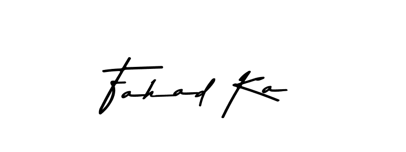 Create a beautiful signature design for name Fahad Ka. With this signature (Asem Kandis PERSONAL USE) fonts, you can make a handwritten signature for free. Fahad Ka signature style 9 images and pictures png