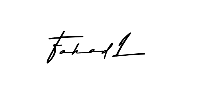 Make a beautiful signature design for name Fahad L. Use this online signature maker to create a handwritten signature for free. Fahad L signature style 9 images and pictures png