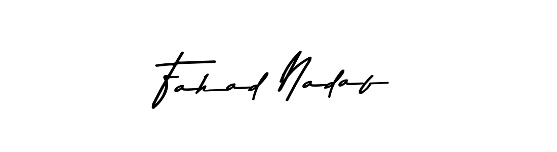 Fahad Nadaf stylish signature style. Best Handwritten Sign (Asem Kandis PERSONAL USE) for my name. Handwritten Signature Collection Ideas for my name Fahad Nadaf. Fahad Nadaf signature style 9 images and pictures png