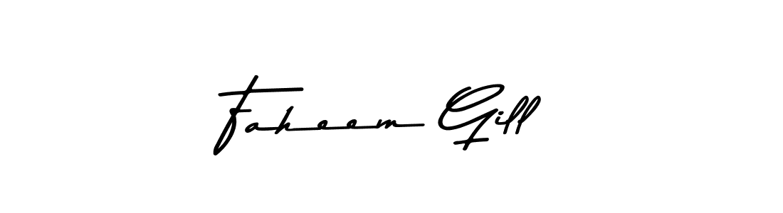 Similarly Asem Kandis PERSONAL USE is the best handwritten signature design. Signature creator online .You can use it as an online autograph creator for name Faheem Gill. Faheem Gill signature style 9 images and pictures png