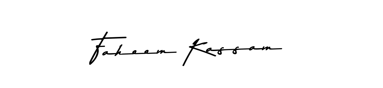 Also we have Faheem Kassam name is the best signature style. Create professional handwritten signature collection using Asem Kandis PERSONAL USE autograph style. Faheem Kassam signature style 9 images and pictures png