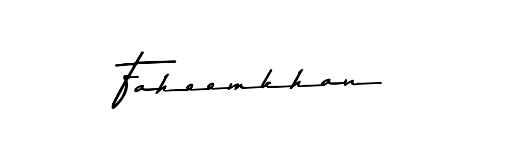 Similarly Asem Kandis PERSONAL USE is the best handwritten signature design. Signature creator online .You can use it as an online autograph creator for name Faheemkhan. Faheemkhan signature style 9 images and pictures png