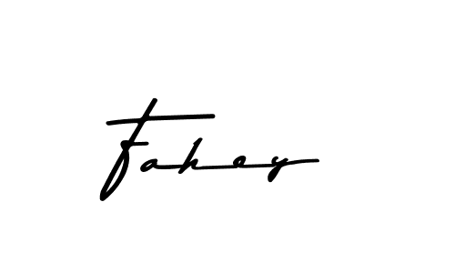 Make a beautiful signature design for name Fahey. With this signature (Asem Kandis PERSONAL USE) style, you can create a handwritten signature for free. Fahey signature style 9 images and pictures png