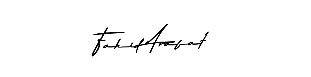 How to make Fahid Arafat name signature. Use Asem Kandis PERSONAL USE style for creating short signs online. This is the latest handwritten sign. Fahid Arafat signature style 9 images and pictures png