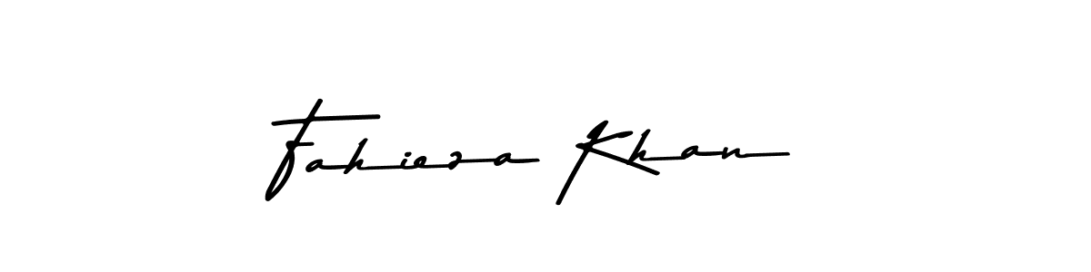 Make a beautiful signature design for name Fahieza Khan. Use this online signature maker to create a handwritten signature for free. Fahieza Khan signature style 9 images and pictures png