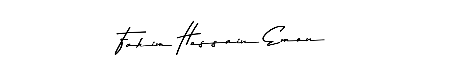 Make a beautiful signature design for name Fahim Hossain Emon. With this signature (Asem Kandis PERSONAL USE) style, you can create a handwritten signature for free. Fahim Hossain Emon signature style 9 images and pictures png