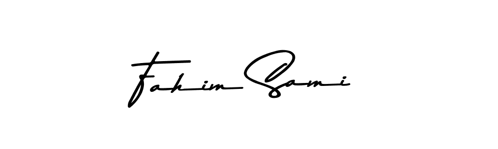 Create a beautiful signature design for name Fahim Sami. With this signature (Asem Kandis PERSONAL USE) fonts, you can make a handwritten signature for free. Fahim Sami signature style 9 images and pictures png