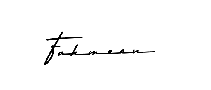 Design your own signature with our free online signature maker. With this signature software, you can create a handwritten (Asem Kandis PERSONAL USE) signature for name Fahmeen. Fahmeen signature style 9 images and pictures png