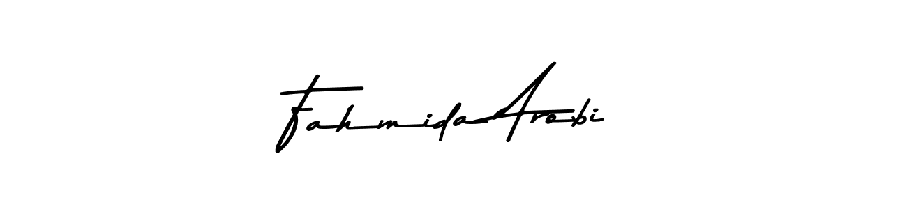 Here are the top 10 professional signature styles for the name Fahmida Arobi. These are the best autograph styles you can use for your name. Fahmida Arobi signature style 9 images and pictures png