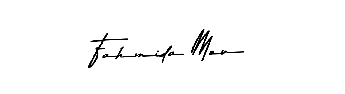 Also You can easily find your signature by using the search form. We will create Fahmida Mou name handwritten signature images for you free of cost using Asem Kandis PERSONAL USE sign style. Fahmida Mou signature style 9 images and pictures png