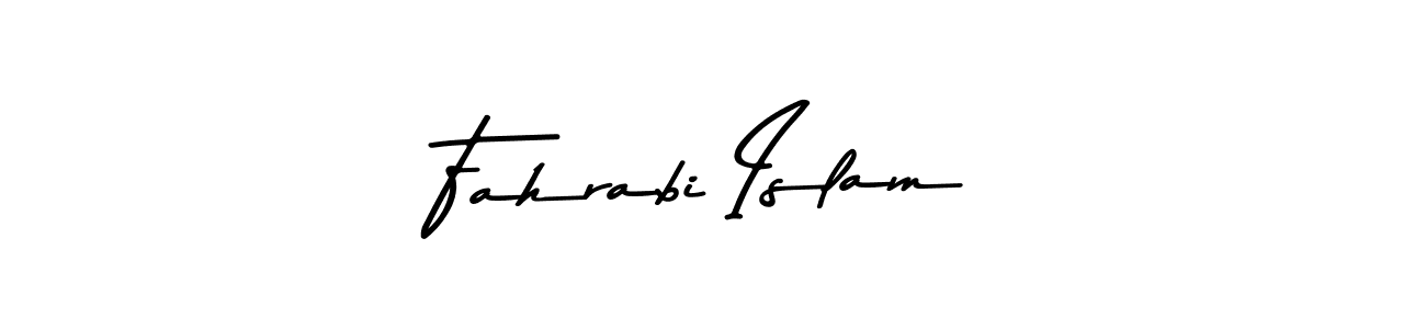 Make a beautiful signature design for name Fahrabi Islam. With this signature (Asem Kandis PERSONAL USE) style, you can create a handwritten signature for free. Fahrabi Islam signature style 9 images and pictures png