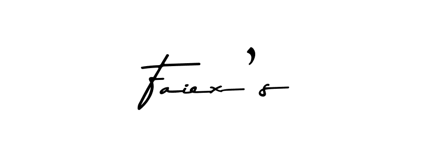 Make a beautiful signature design for name Faiex’s. With this signature (Asem Kandis PERSONAL USE) style, you can create a handwritten signature for free. Faiex’s signature style 9 images and pictures png