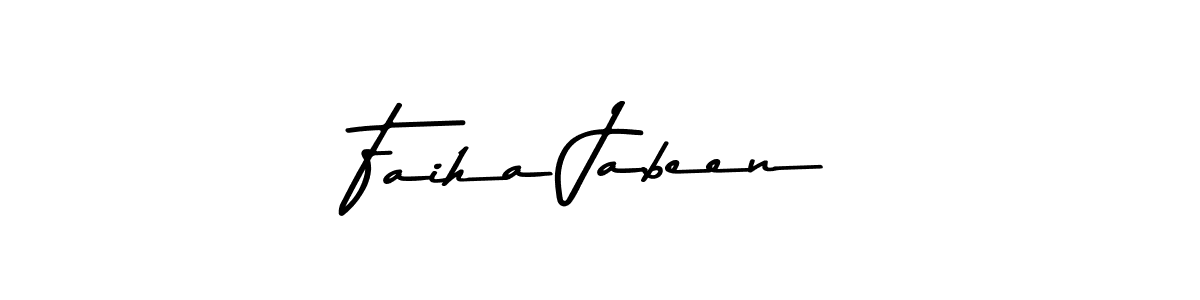 Make a beautiful signature design for name Faiha Jabeen. Use this online signature maker to create a handwritten signature for free. Faiha Jabeen signature style 9 images and pictures png