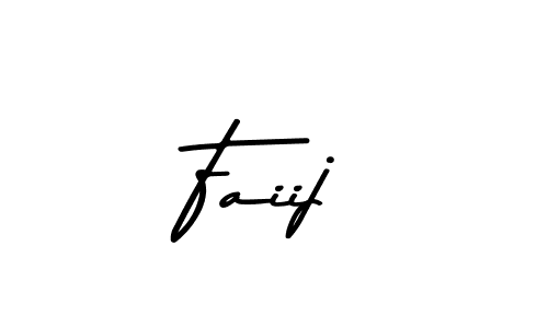 Use a signature maker to create a handwritten signature online. With this signature software, you can design (Asem Kandis PERSONAL USE) your own signature for name Faiij. Faiij signature style 9 images and pictures png