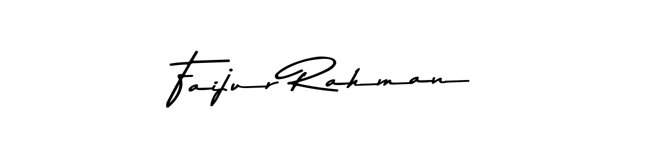 How to make Faijur Rahman name signature. Use Asem Kandis PERSONAL USE style for creating short signs online. This is the latest handwritten sign. Faijur Rahman signature style 9 images and pictures png