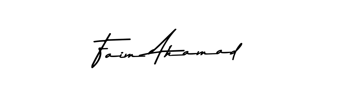 Faim Ahamad stylish signature style. Best Handwritten Sign (Asem Kandis PERSONAL USE) for my name. Handwritten Signature Collection Ideas for my name Faim Ahamad. Faim Ahamad signature style 9 images and pictures png