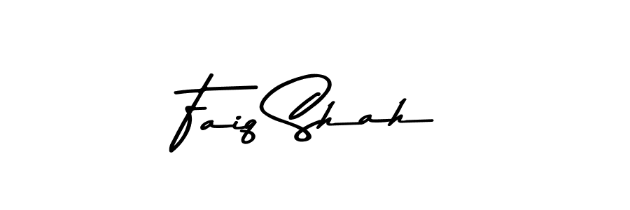 How to make Faiq Shah name signature. Use Asem Kandis PERSONAL USE style for creating short signs online. This is the latest handwritten sign. Faiq Shah signature style 9 images and pictures png