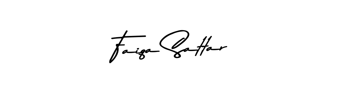Design your own signature with our free online signature maker. With this signature software, you can create a handwritten (Asem Kandis PERSONAL USE) signature for name Faiqa Sattar. Faiqa Sattar signature style 9 images and pictures png