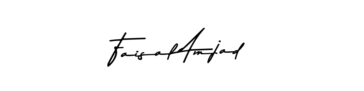 Use a signature maker to create a handwritten signature online. With this signature software, you can design (Asem Kandis PERSONAL USE) your own signature for name Faisal Amjad. Faisal Amjad signature style 9 images and pictures png