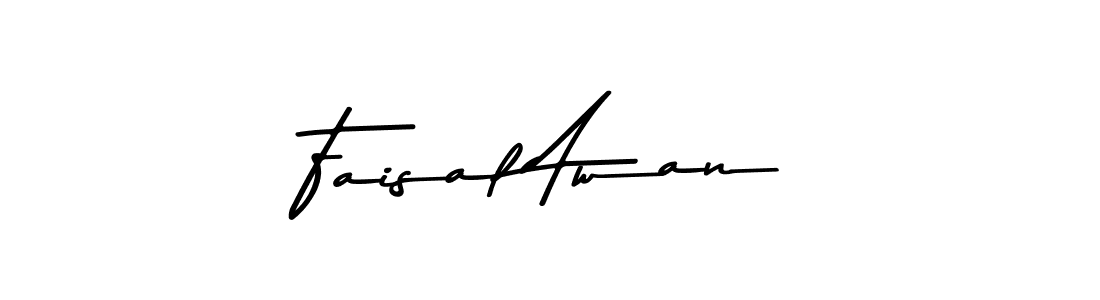 Design your own signature with our free online signature maker. With this signature software, you can create a handwritten (Asem Kandis PERSONAL USE) signature for name Faisal Awan. Faisal Awan signature style 9 images and pictures png