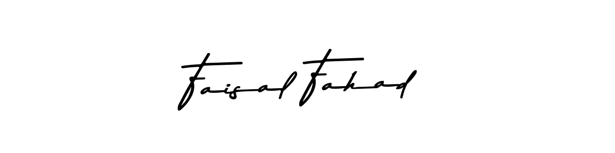 How to make Faisal Fahad name signature. Use Asem Kandis PERSONAL USE style for creating short signs online. This is the latest handwritten sign. Faisal Fahad signature style 9 images and pictures png