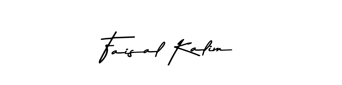 Use a signature maker to create a handwritten signature online. With this signature software, you can design (Asem Kandis PERSONAL USE) your own signature for name Faisal Kalim. Faisal Kalim signature style 9 images and pictures png