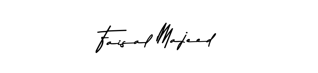 How to make Faisal Majeed name signature. Use Asem Kandis PERSONAL USE style for creating short signs online. This is the latest handwritten sign. Faisal Majeed signature style 9 images and pictures png