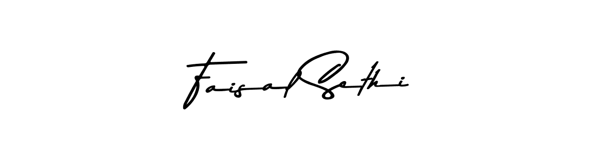 Create a beautiful signature design for name Faisal Sethi. With this signature (Asem Kandis PERSONAL USE) fonts, you can make a handwritten signature for free. Faisal Sethi signature style 9 images and pictures png