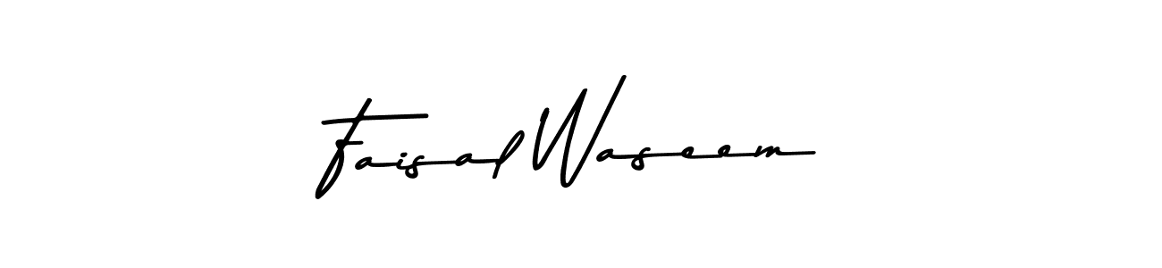 Create a beautiful signature design for name Faisal Waseem. With this signature (Asem Kandis PERSONAL USE) fonts, you can make a handwritten signature for free. Faisal Waseem signature style 9 images and pictures png