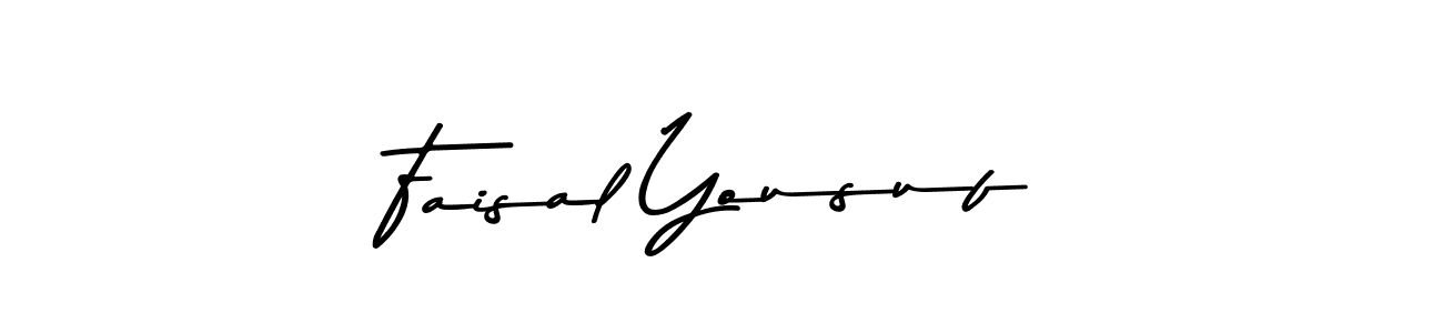 Use a signature maker to create a handwritten signature online. With this signature software, you can design (Asem Kandis PERSONAL USE) your own signature for name Faisal Yousuf. Faisal Yousuf signature style 9 images and pictures png