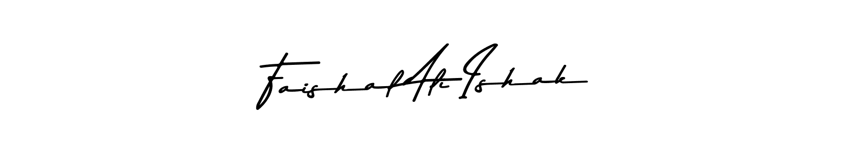 This is the best signature style for the Faishal Ali Ishak name. Also you like these signature font (Asem Kandis PERSONAL USE). Mix name signature. Faishal Ali Ishak signature style 9 images and pictures png