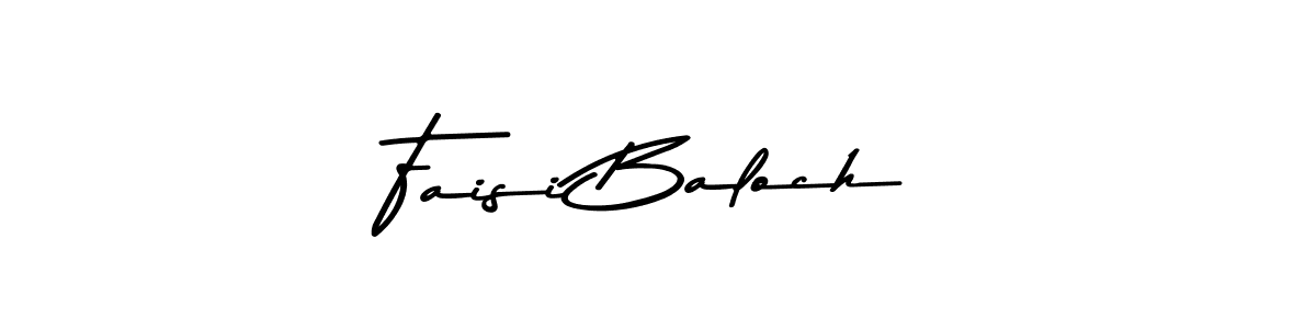 Design your own signature with our free online signature maker. With this signature software, you can create a handwritten (Asem Kandis PERSONAL USE) signature for name Faisi Baloch. Faisi Baloch signature style 9 images and pictures png