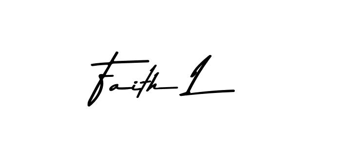 Faith L stylish signature style. Best Handwritten Sign (Asem Kandis PERSONAL USE) for my name. Handwritten Signature Collection Ideas for my name Faith L. Faith L signature style 9 images and pictures png