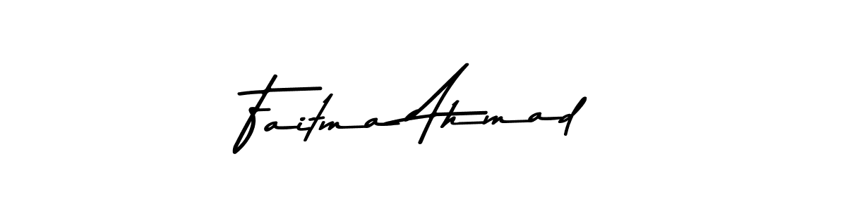 Faitma Ahmad stylish signature style. Best Handwritten Sign (Asem Kandis PERSONAL USE) for my name. Handwritten Signature Collection Ideas for my name Faitma Ahmad. Faitma Ahmad signature style 9 images and pictures png