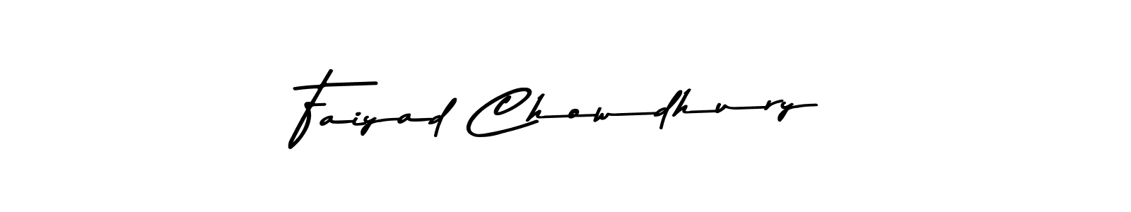 Make a beautiful signature design for name Faiyad Chowdhury. With this signature (Asem Kandis PERSONAL USE) style, you can create a handwritten signature for free. Faiyad Chowdhury signature style 9 images and pictures png