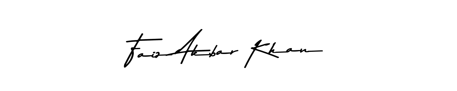Use a signature maker to create a handwritten signature online. With this signature software, you can design (Asem Kandis PERSONAL USE) your own signature for name Faiz Akbar Khan. Faiz Akbar Khan signature style 9 images and pictures png