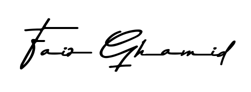 This is the best signature style for the Faiz Ghamid name. Also you like these signature font (Asem Kandis PERSONAL USE). Mix name signature. Faiz Ghamid signature style 9 images and pictures png
