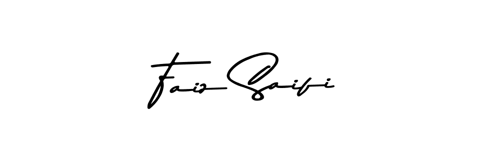 How to make Faiz Saifi name signature. Use Asem Kandis PERSONAL USE style for creating short signs online. This is the latest handwritten sign. Faiz Saifi signature style 9 images and pictures png